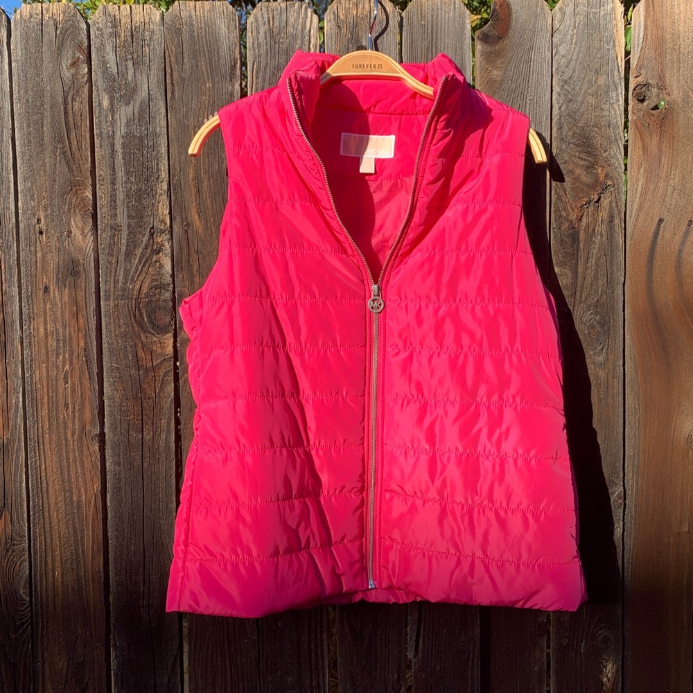 Michael Kors Pink Puffer Vest